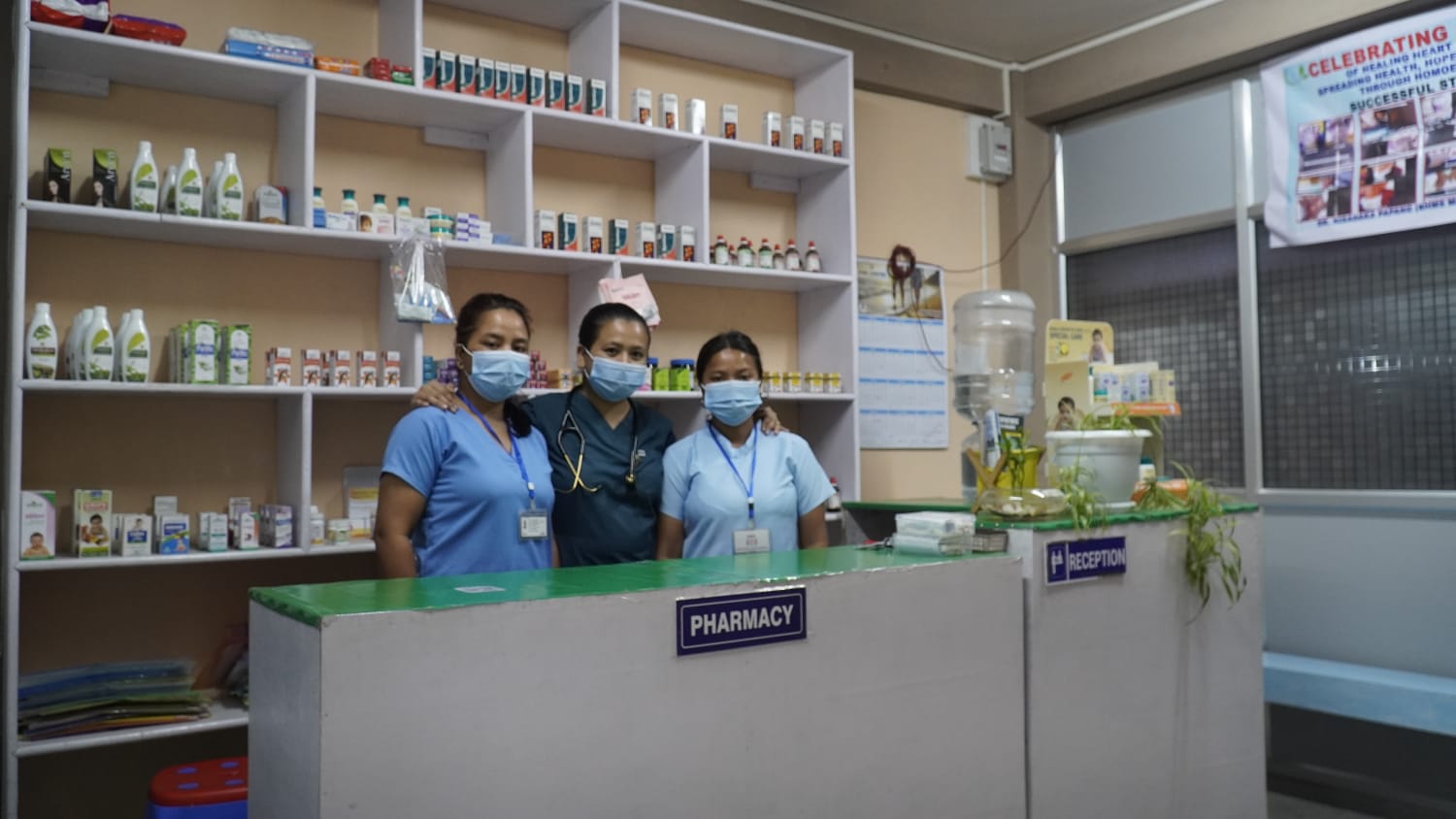 Dr. Papang with clinic staff
